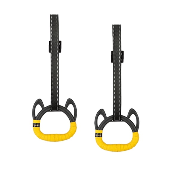 funtasica Gymnastics Rings Pull up Exercise Rings Bar Attachment Workouts for Children Adult Fitness Equipment Gym Rings Training Rings 2M
