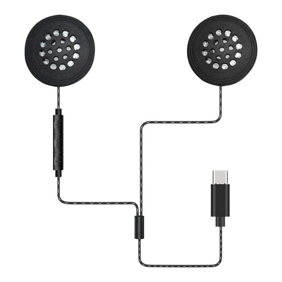 funtasica Helmet Headset Earphones Adults Replacement Parts Stereo Speaker Headphone for Sports Motorbike Travel Riding