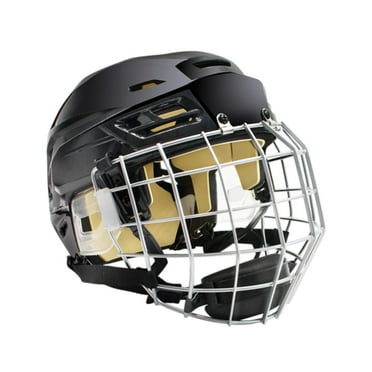 funtasica Ice Hockey Player Helmet with Cage, Adjustable Headgear, Training Game Practice Breathable Sports Equipment, Ice Skate Helmet L