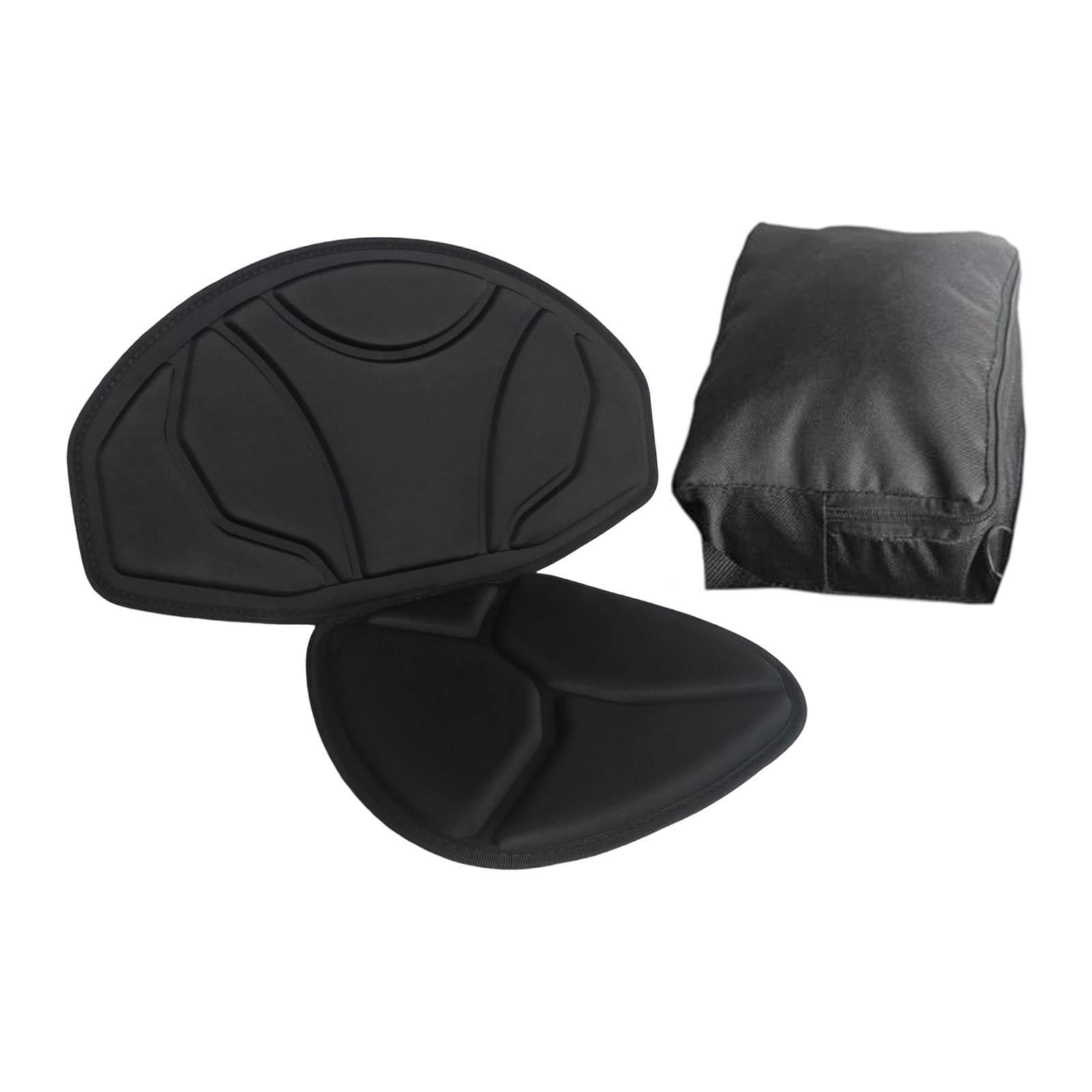 funtasica Kayak Seat Cushion Paddle Board Seat Accessories Padded with Back Support Adjustable for Drifting Water Sports Boat Canoeing With Bag