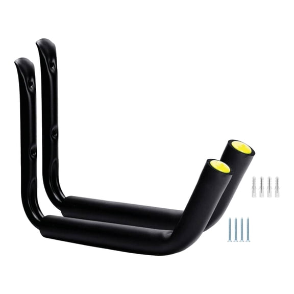 funtasica Kayak Storage Rack Wall Mount Kayak Holder Organizer Portable Garage Kayak Storage Hook for Indoor Bike Paddleboard Surfboard Yellow