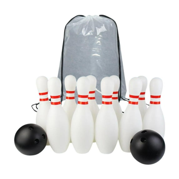 funtasica Kids Bowling Set 10 Pin and s Indoor Play Toys Interactive with Storage Bag Outdoor Sports Game for Yard Playground Lawn 22cm