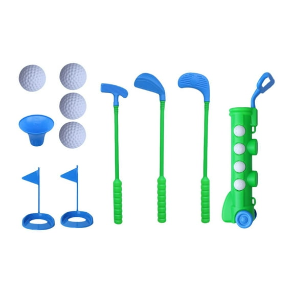 funtasica Kids Golf Set Toys Educational Garden Game Gifts Mini Golfs Play Set Kids Golf Club for Girls Toddlers Ages 3 4 5+ green