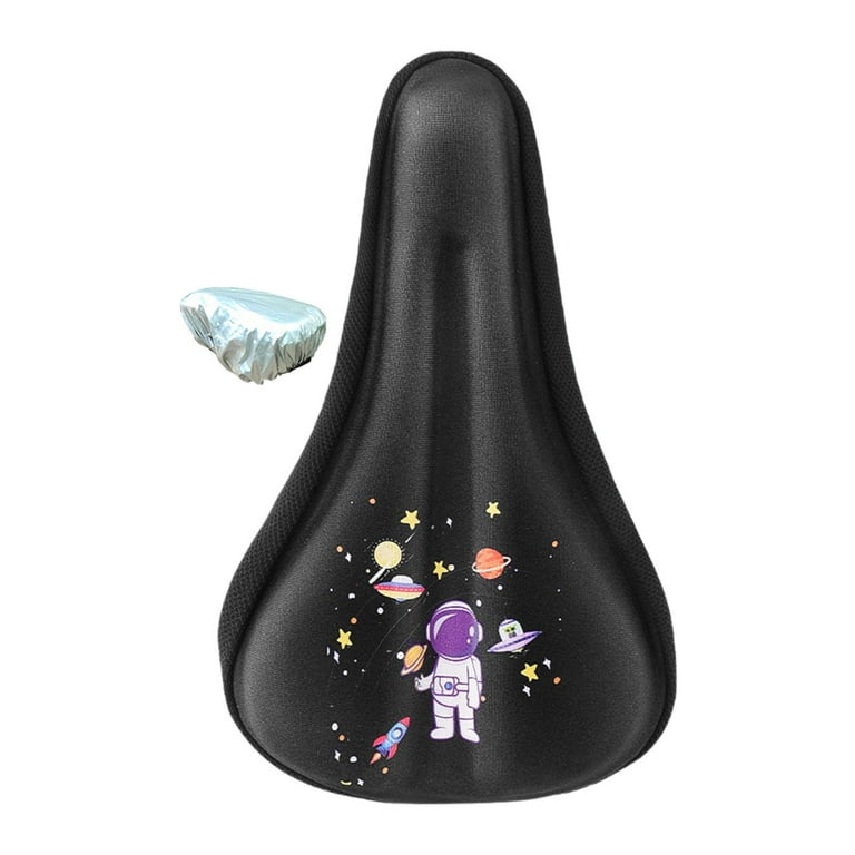 funtasica Kids Seat Cushion Cover Seat Protector Soft Small Easy to Install Black Thickened Childrens Bike Seat Cushion M Astronaut Walmart