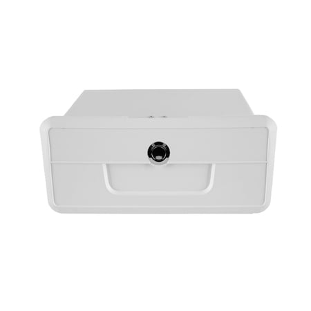 funtasica Marine Boat Storage Box Organizer Multipurpose with Lock Locking Lightweight Container Yacht Storage Case for Sundries white