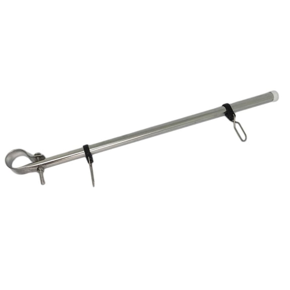 funtasica Marine Grade 304 SS 14" Flag Pole Staff For 7/8" - 1" Rail Tube Boat Car RV