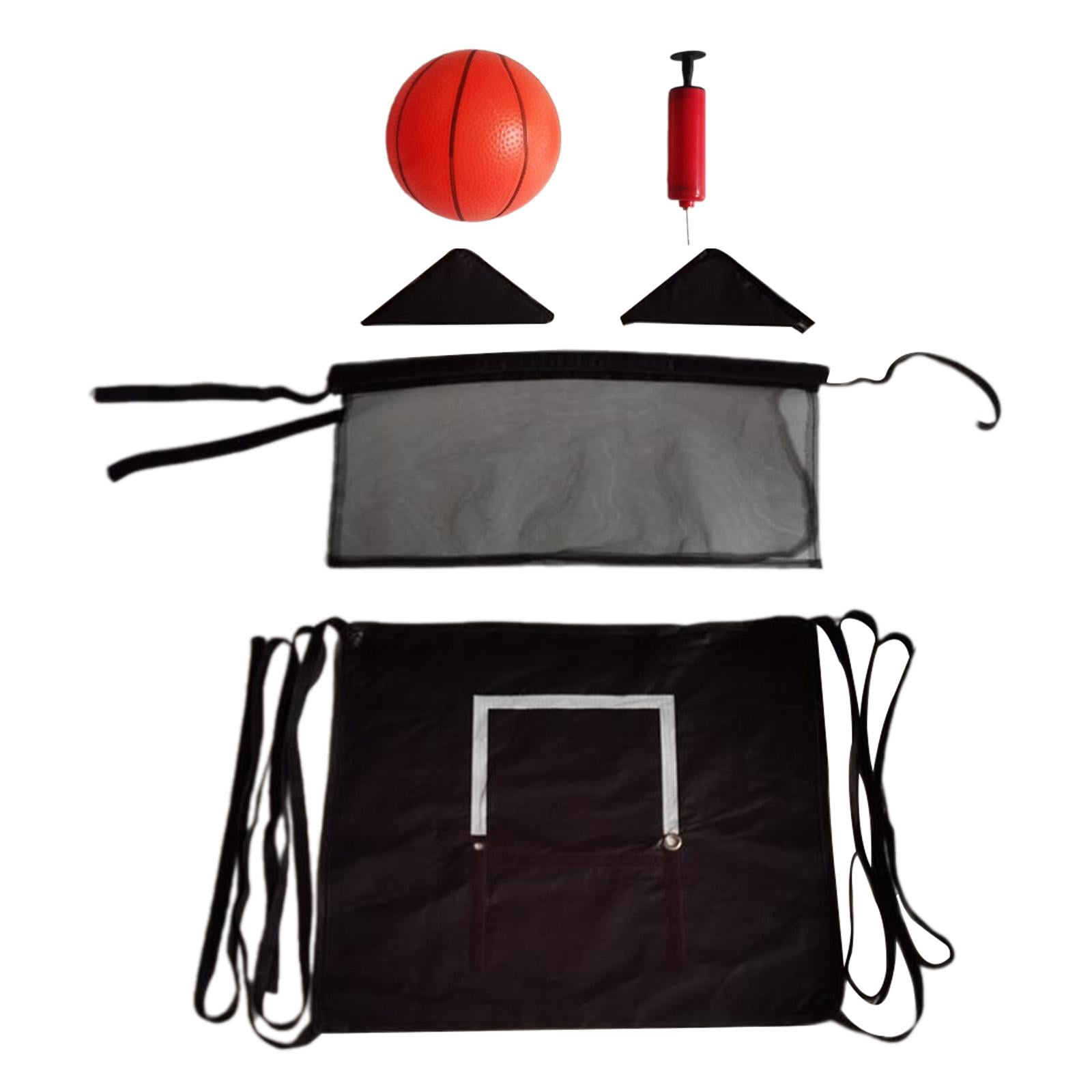 funtasica Mini Trampoline, Basketball Hoop, Trampoline Attachment, Sports Toy with Mini Basketballs, Basketball Training, Outdoor Goal Game 1 Ball