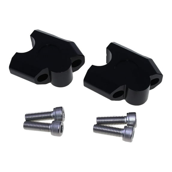 funtasica Motor Handlebar Riser Raise Adapter Convenient Installation Modification Accessories Extension Clamp Adapter Motorcycle Riser Black