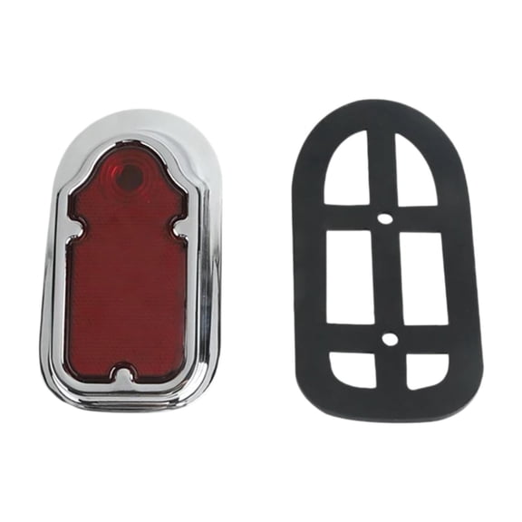 funtasica Motorcycle Brake Tail Lamp Indicator Rear Lamp Universal Red Lens High Performance Wear Resistant Practical Easy to Install
