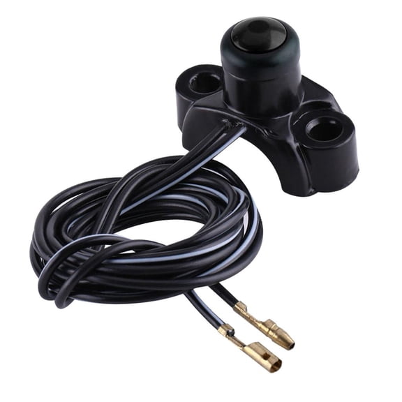funtasica Motorcycle Engine Kill Stop Start Switch Horn Button Keys For 22mm Handlebars Bike - Black, as described