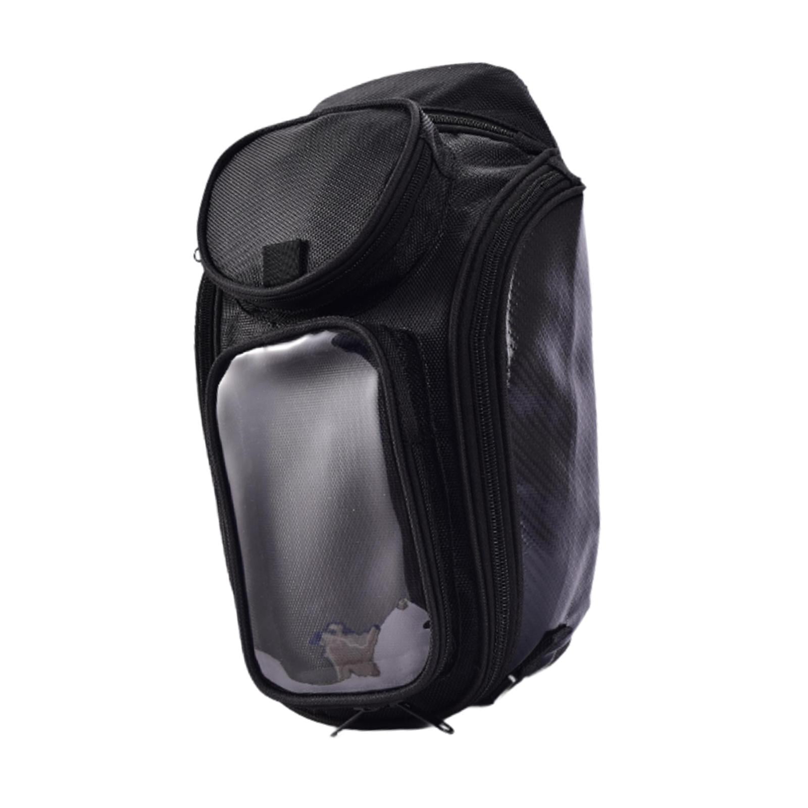 funtasica Motorcycle Fuel Tank Bag Riding Luggage Resistant Seat Bag Waterproof, Tail Bag with Headphone Hole Navigation Pouch