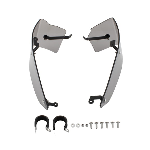 funtasica Motorcycle Side Spoiler Pair Motorcycle Air Deflectors Side Wing Windshield Fixed Wing Deflector Fairing Side Cover Acrylic Build Suitable for Motorcy Gray