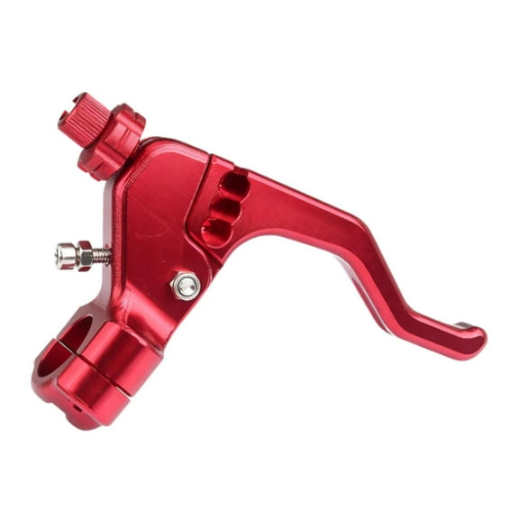 funtasica Motorcycle Stunt Clutch Lever, 22mm 7/8" Replace Folding Clutch Brake Lever for Motocross Accs Red