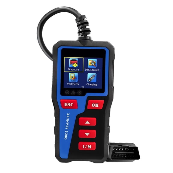 funtasica OBD2 Scanner Car Diagnose Tool for Car Automotive OBD2 Check Engine Lights Handheld Screen Display OBD2 Scanner Code Reader