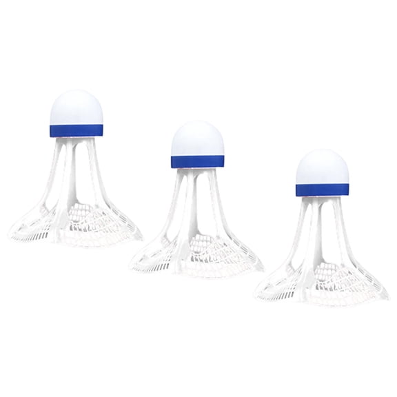 funtasica Pack of 3 Windproof Badminton Sports Training Balls, Flexible Badminton Balls, Shuttlecocks for of All Levels, Beaches, Parks, Courtyards