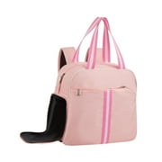 funtasica Pickleball Bag Pickleball Backpack with Removable Adjustable Strap Shoulder Bag Multifunctional Handbag Pickleball Racket Bag Pink