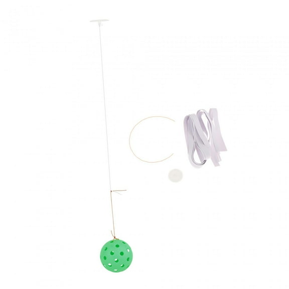 funtasica Pickleball Trainer Pickleball Training with 40 Holes Pickleball Ball Rope Exercise Convenient Self Study Pickleball Equipment green