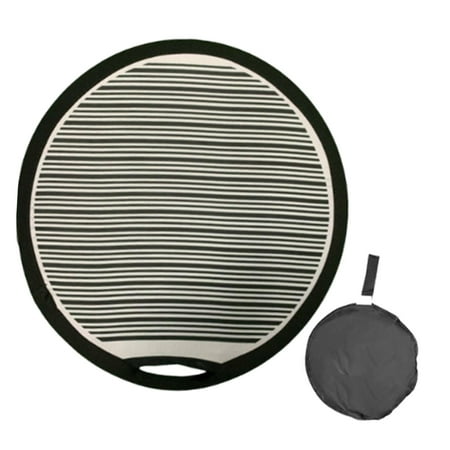 funtasica Portable Dents Reflector Board, Folding Striped Reflector Board, Panel, Automotive Repair Tool, Dent Fix Tool for Hail Damage 35cm