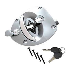 funtasica RV Entry Door Lock Camper Entry Door Latch Lock Accessories Safe with Paddle Deadbolts Replacement for Ship Truck Tool Box Type F