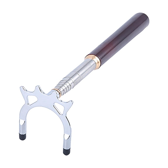 funtasica Retractable Billiards Cue Stick Bridge with Removable Bridge Head Stainless Steel for Pool Table, Training Snooker Competition, Indoor Game High Head