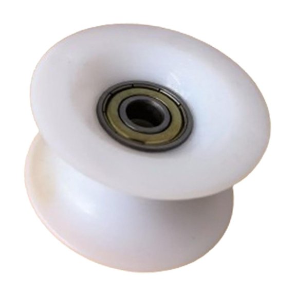 funtasica Rowing Machine Bearing Wheel Gym Wheel Sturdy Attachment Part Gym Equipment Wheels Replacement Bearing for Fitness Home Gym , White