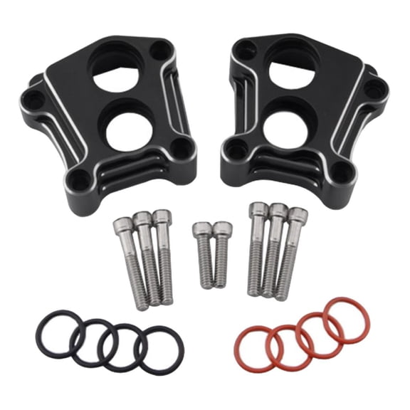 funtasica Set - CNC Motorcycle Front Rear Lifter Tappet Block For -17,with Screw and Rubber Rings