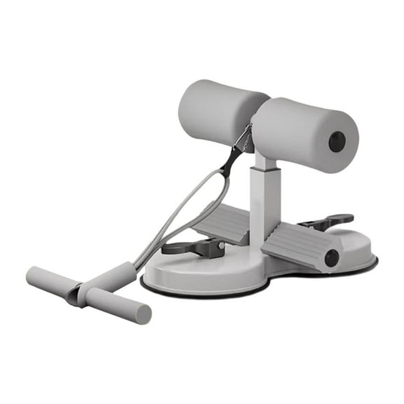 funtasica Sit up Bar 3 Adjustable Height Situp Bar Floor Holder Portable Assistance Device Ab Workouts for Stomach Workout Feet and Leg Grey