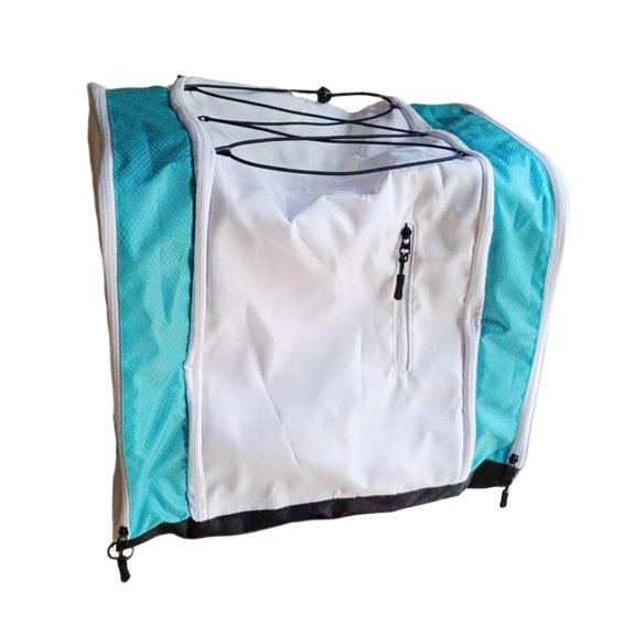 funtasica Ski Boot Backpack Drain Hole Portable with Boot Compartment Snowboard Bag for Apparel Clothes Accessories Ski Goggles Helmets