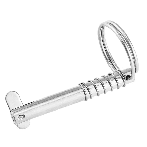 funtasica Stainless Steel Boat Hinge Marine Kayak Spring Accessories- Pin, Antirust Deck Ring Bimini Top Shipbuilding, 8mmx76mm