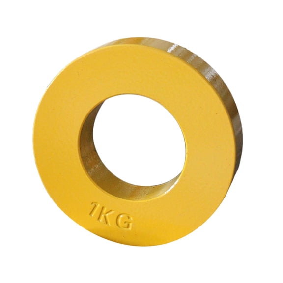 funtasica Standard Fractional Change Low Weights Discs Fraction Plate Incremental Micro Weights for Powerlifting & Lifting - Yellow 1kg