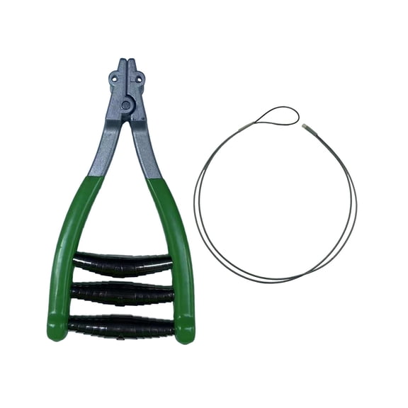 funtasica Starting Clamp Badminton Tennis Stringing Clamp Tool Wide Head Spring Gripper Comfortable Grip Zinc Alloy Steel Suitable for Sports Training Equipment Green