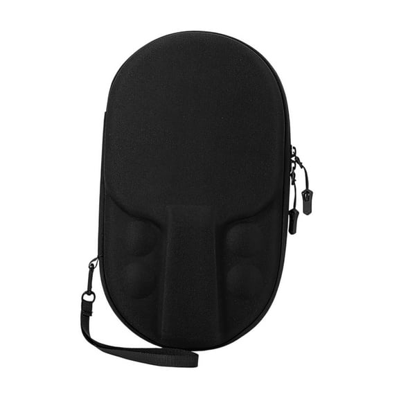 funtasica Table Tennis Racket Case Carry Bag Container Premium Heavy Duty Outdoor Indoor Pingpong Storage Bag for 2 Paddles and 4 Balls Black