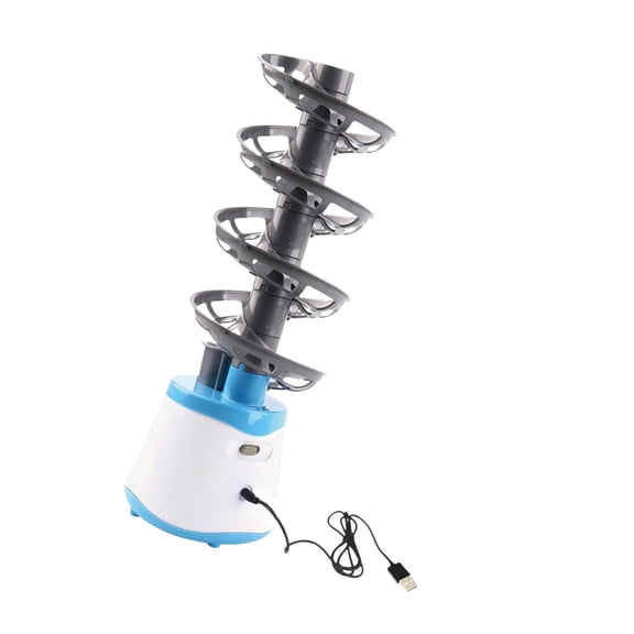 funtasica Table Tennis Robot, Portable Table Tennis Ball Automatic Launcher Training Machine Children Entertainment Toy , Holds 28 Balls