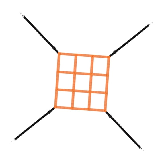 funtasica Target of The Striking Area for The Baseball Softball Net, Training Target, Portable Adjusted for The Lawn in 9 Grids
