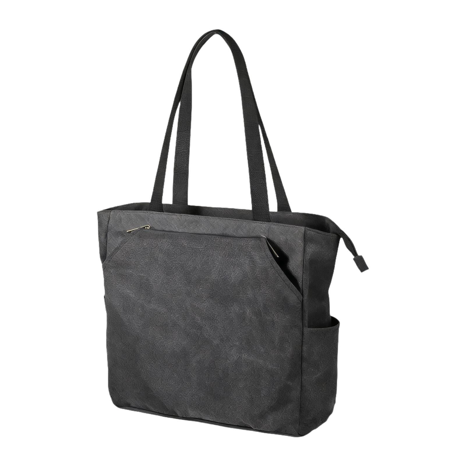 funtasica Tennis Tote Bag, Portable Gym Bag, Holds 4 Rackets, Sports Handbag Pickleball Bag for Men Women Badminton Pickleball Deep Gray