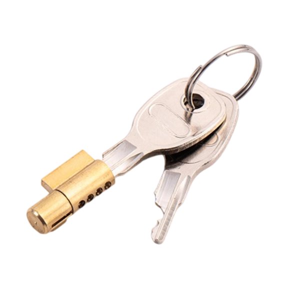 funtasica Trailer Coupler Lock Cylinder 2 Keys Sturdy Metal Reliable Easy Installation 0.7cm Pin Diameter Trailer Lock Core Replacement