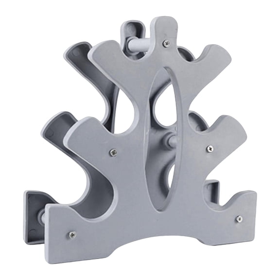 funtasica Triangular Dumbbell Storage Rack Leaf Design Lightweight Compact , Holds 6 Dumbbells Space Saving Max 25kg Load Weight Holder