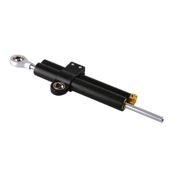 funtasica Universal Adjustable Motorcycle Steering Dampers Stabilizer Accessory, Linear Reversed Safety Control for for , Black