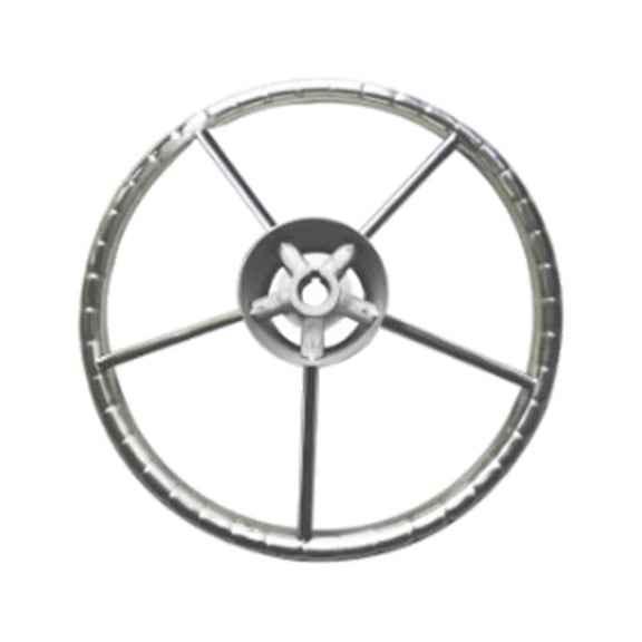 funtasica Universal Stainless Steel 5 Spoke Boat Yacht Steering Wheel Turning control for grip Degree - 13.5inch/34cm