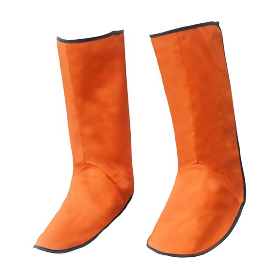 funtasica Welding Gaiters, Welding Shoe Covers, Fire-resistant, Lightweight, Full-coverage Protective Gaiters, Boot Protectors for Car Repair Orange