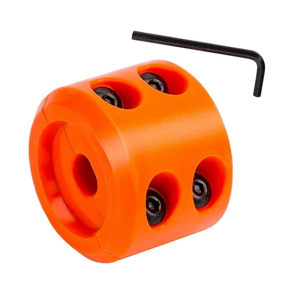 funtasica Winch Cable Hook Stopper Rubber Stopper,Heavy Duty,Winches Accessories for Steel Wire Synthetic Rope ATV Vehicle UTV , orange