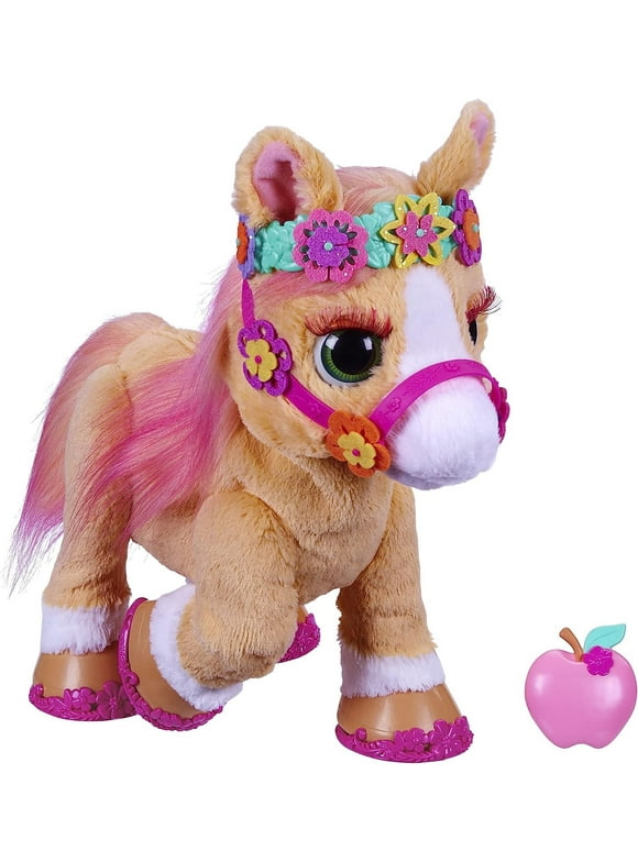 furReal Cinnamon, My Stylin’ Pony Toy, Interactive Pets Toys for 4 Years Old & Up