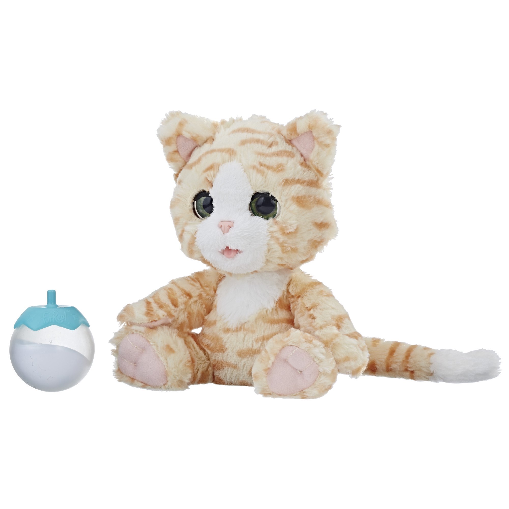 furReal Cuddlin' Cara Pet, Interactive Cat Toy for Ages 4 and up, Includes Bottle - image 1 of 8