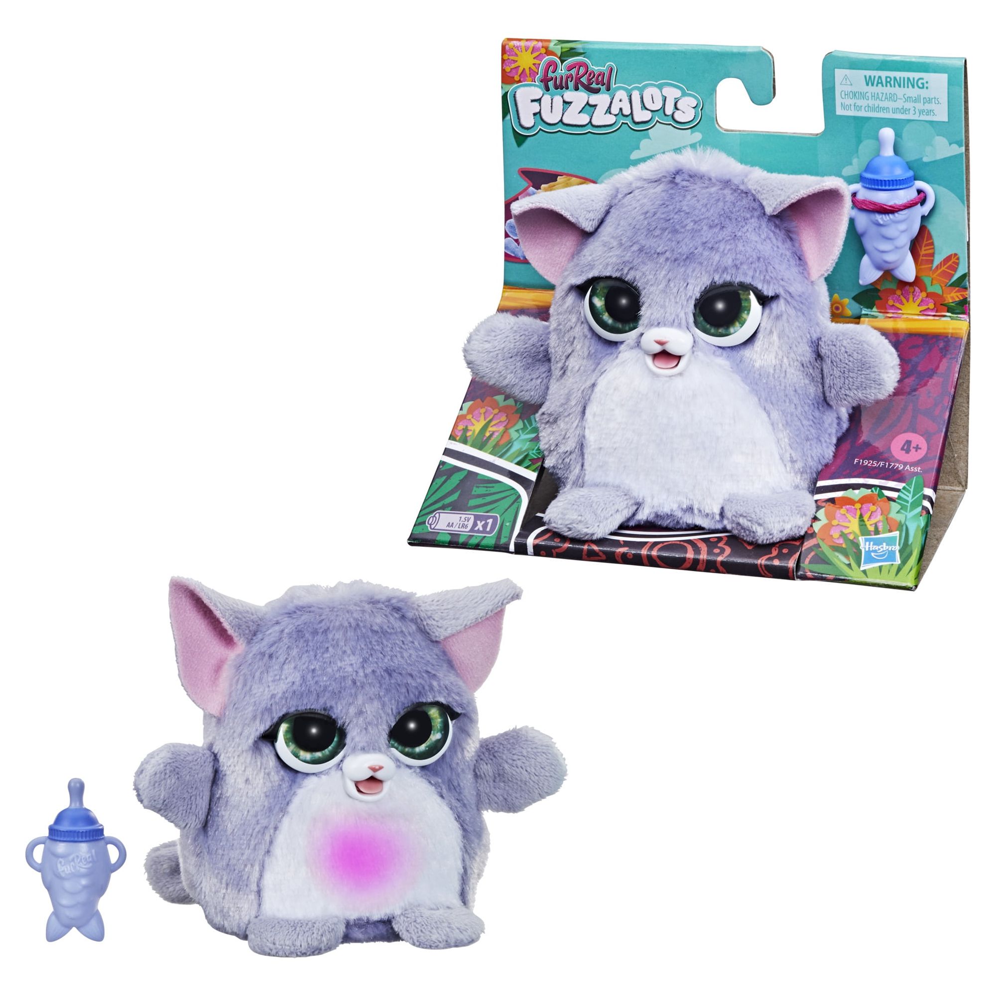furReal Fuzzalots Kitty Color-Change Interactive Feeding Toy, Toys for Kids Ages 4 and up - image 1 of 7