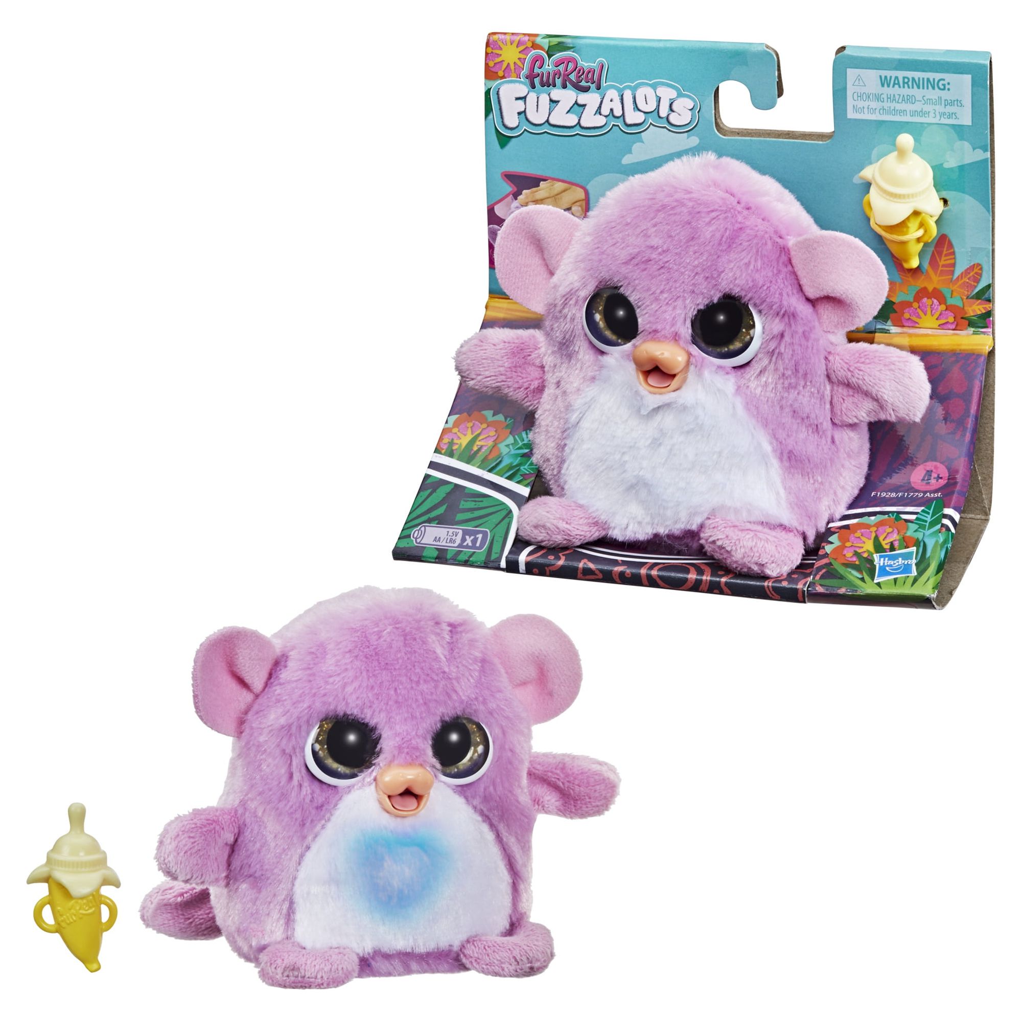 furReal Fuzzalots Monkey Color-Change Interactive Feeding Toy, Ages 4 and up - image 1 of 7