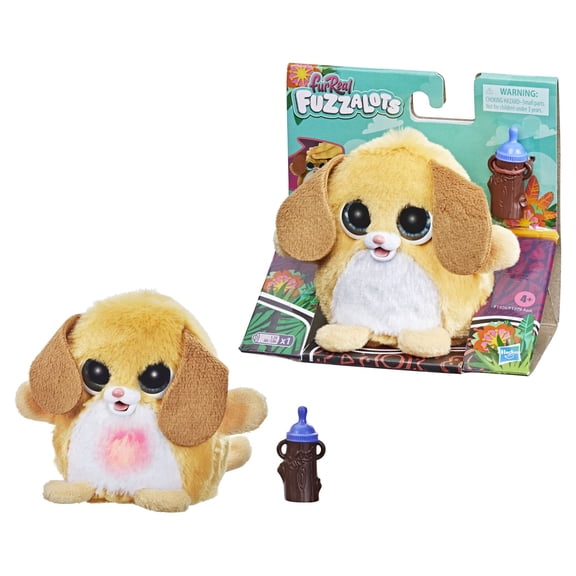 furReal Fuzzalots Puppy Color-Change Interactive Feeding Toy, Ages 4 and up