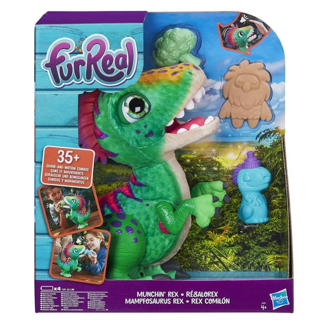 furReal Munchin Rex Baby Dino Pet, 35+ Sounds and Motions, Walmart Exclusive