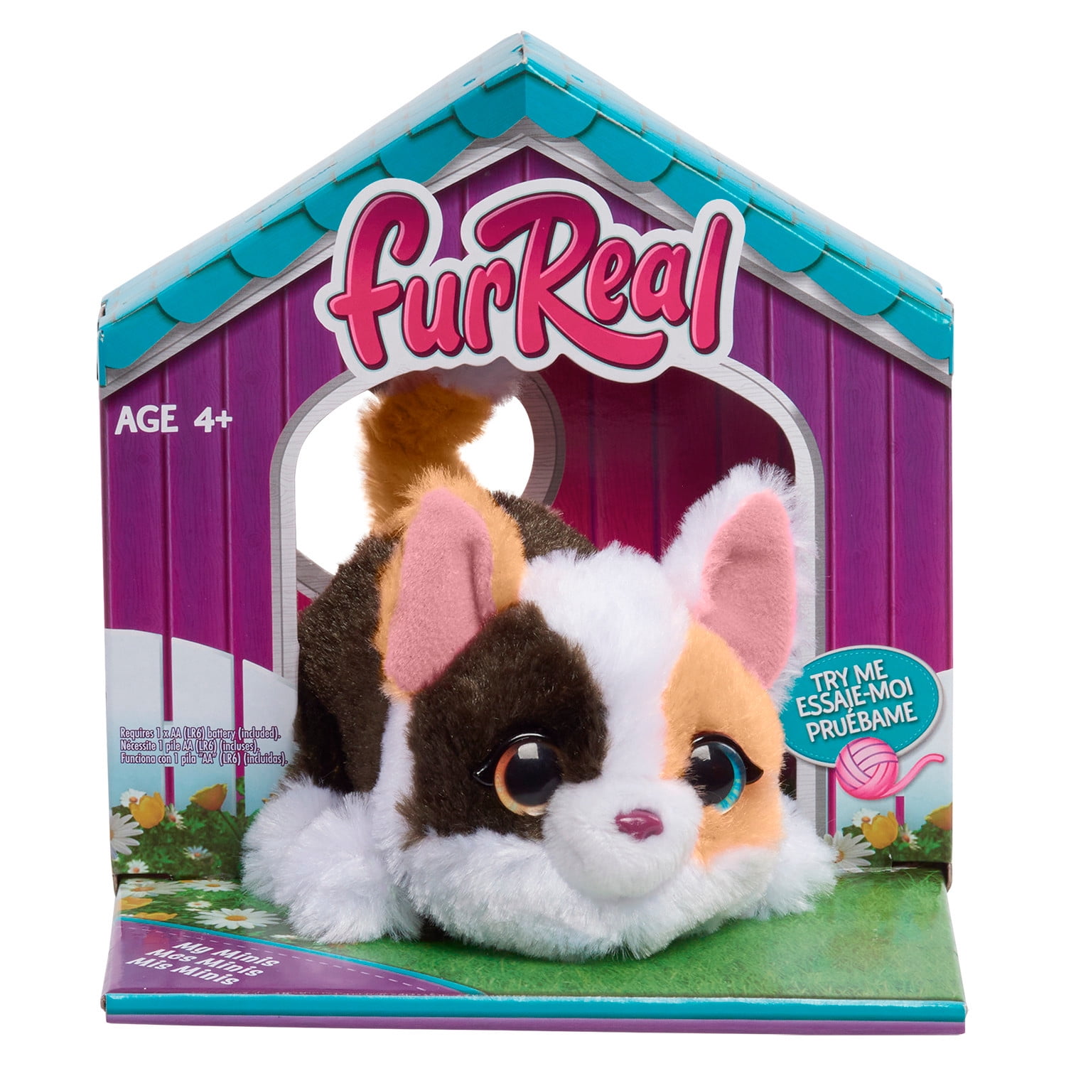 furReal My Minis Kitty Interactive Toy, Small Plush Kitty with Motion, Faux Fur, Kids Toys Ages 4 up