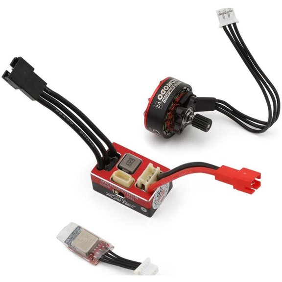 furitek MicroSilk 2025 Brushless Power System with MicroPython and Mini KMD - Remote Control Car, RC Cars, RC Crawler Electronics Combo Upgrade (HELIDIRECT) (REDCAT ASCENT-18 (FUR-2636))