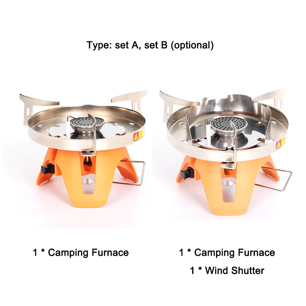 furnace,Picnic Barbecue Windproof Portable Picnic Barbecue Stoves Portable Picnic Barbecue Windproof Huiop Zeyuan Qisuo Set A